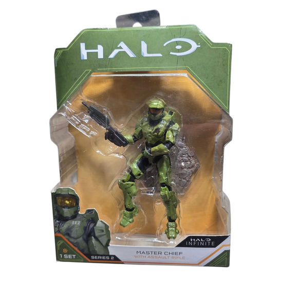 Jazwares Other - Halo Infinite Master Chief 117 Series 2 Figure w/ Assault Rifle Sealed Xbox